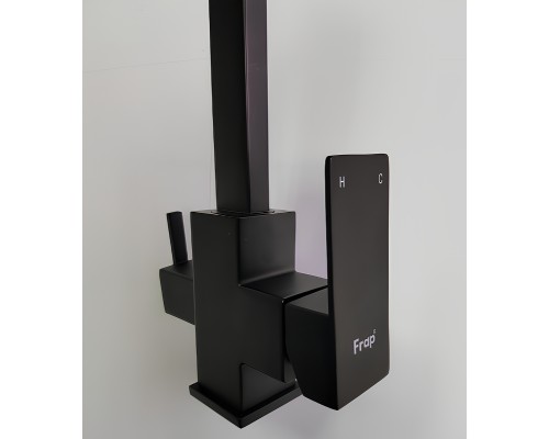 Смеситель для кухни Frap H802-6 F43802-6 Черный матовый