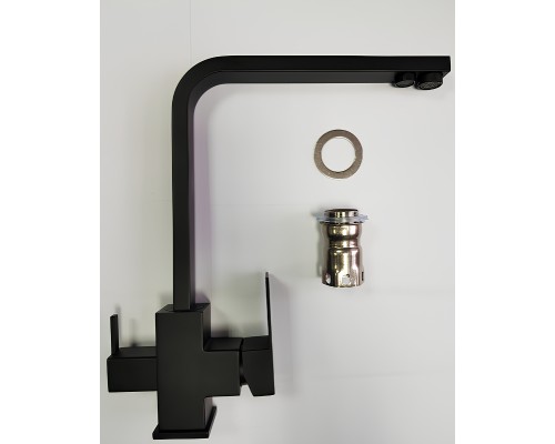 Смеситель для кухни Frap H802-6 F43802-6 Черный матовый