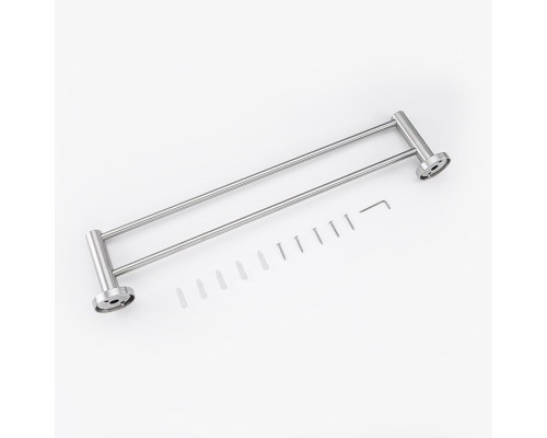 Полотенцедержатель Frap F301 F30109 двойной Сатин