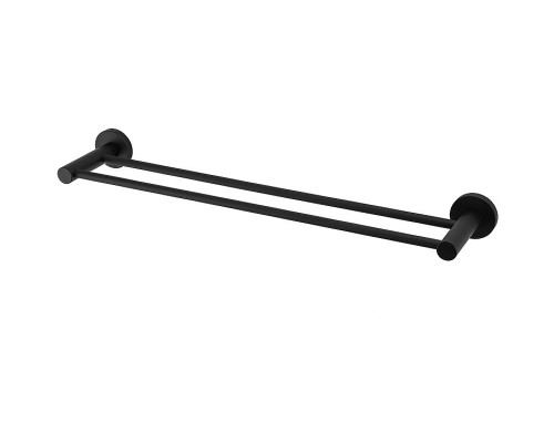 Полотенцедержатель Frap F302 F30209 двойной Черный матовый