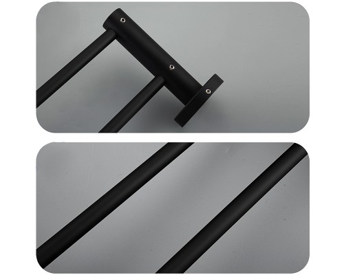 Полотенцедержатель Frap F302 F30209 двойной Черный матовый