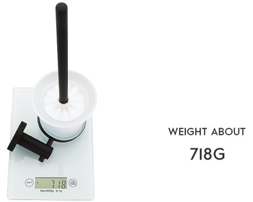 Ершик для унитаза Frap F302 F30210 Черный матовый