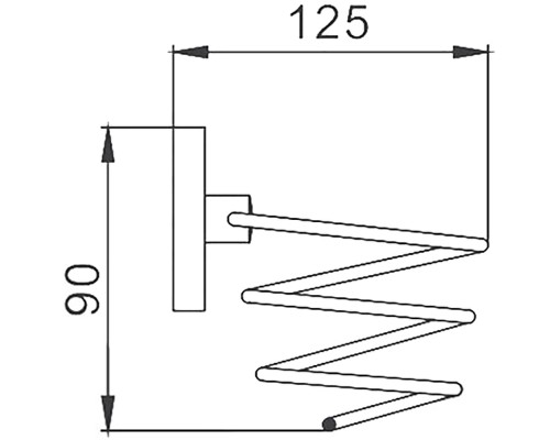 Держатель для фена Frap F19 F1928 Хром