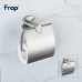 Держатель туалетной бумаги Frap F301 с крышкой Сатин