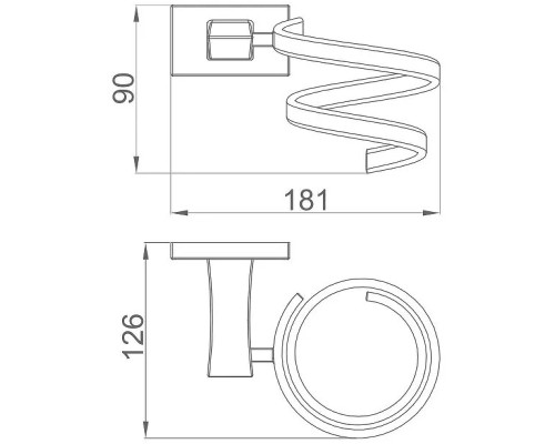 Держатель для фена Gappo G0728-6 Черный матовый