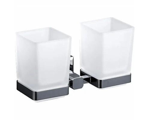 Стакан для зубных щеток Gappo G38 G3808 двойной Хром