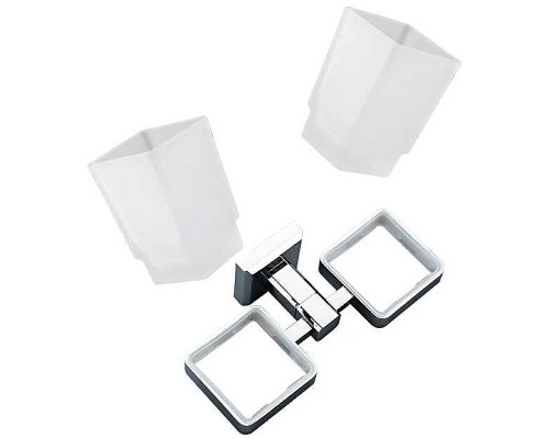 Стакан для зубных щеток Gappo G38 G3808 двойной Хром