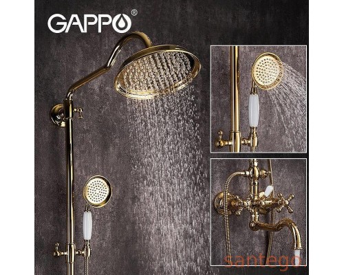 Душевая система Gappo G89-4 Бронза