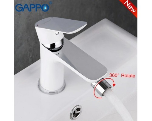 Смеситель для биде Gappo G48 Белый Хром