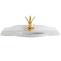 Столешница под раковину Migliore Amelia 100 27775 Bianco Cristallino