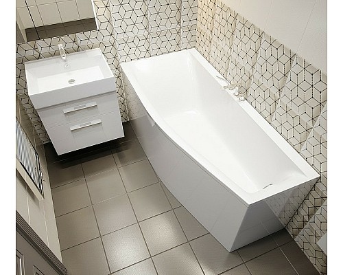 Ванна из искусственного камня Astra Form Скат 170х75 L 01010014 без гидромассажа