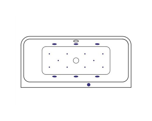 Акриловая ванна Excellent Arana 180x85 WAEX.ARA18.RELAX.BR с гидромассажем