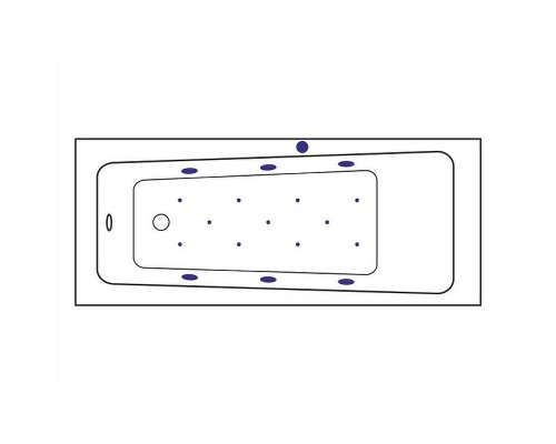 Акриловая ванна Excellent Ava 160x70 Relax Бронза с гидромассажем