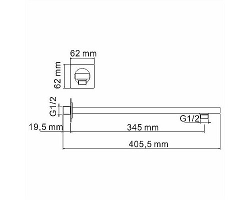 Душевая система WasserKRAFT А66181 Черный глянец