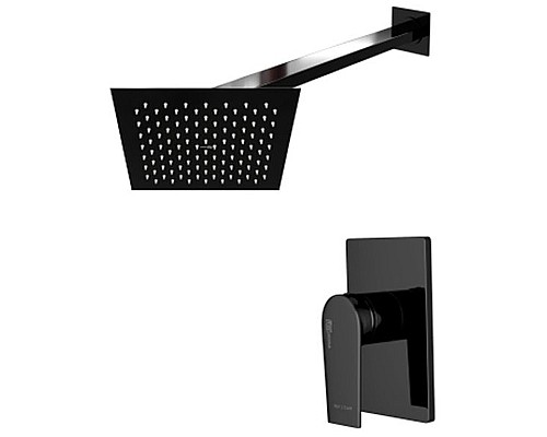 Душевая система WasserKRAFT А66181 Черный глянец