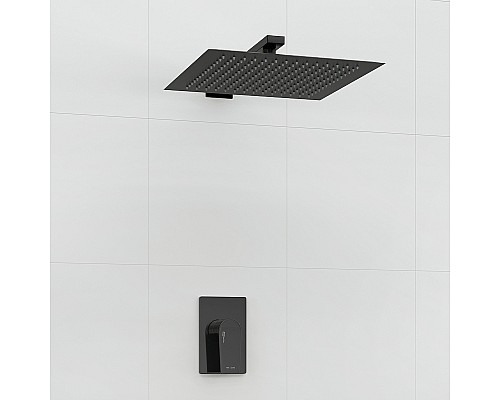 Душевая система WasserKRAFT А66181 Черный глянец