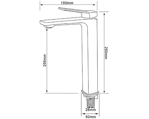 Смеситель для раковины Comforty FC071B-CKBT 00-00006501 Белый