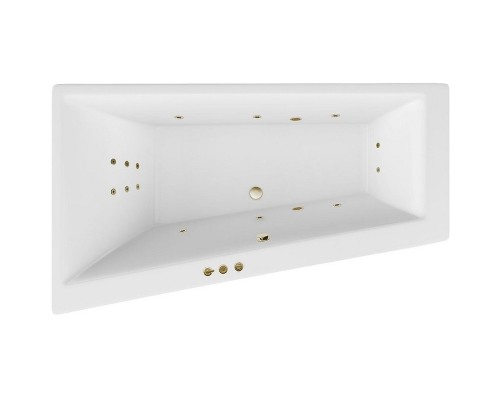Акриловая ванна Excellent Sfera Slim 170x100 L Smart Бронза с гидромассажем