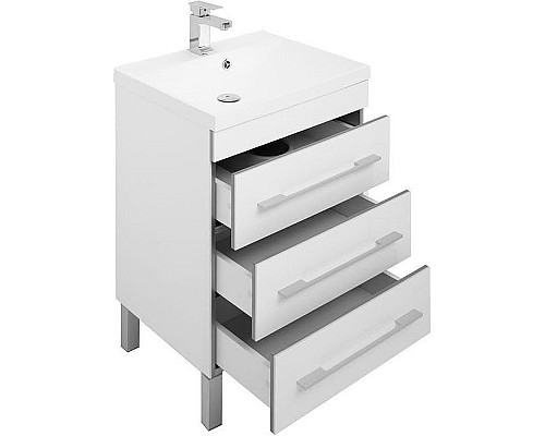 Тумба с раковиной Aquanet Верона 58 287668 Белая
