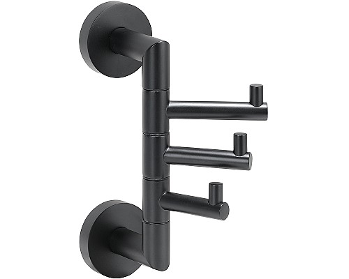Тройной крючок Bemeta Dark 104206070 поворотный Черный матовый
