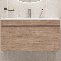 Тумба под раковину Velvex Pulsus 100 tp.PUL.PUL.100.1Y подвесная Дуб сонома