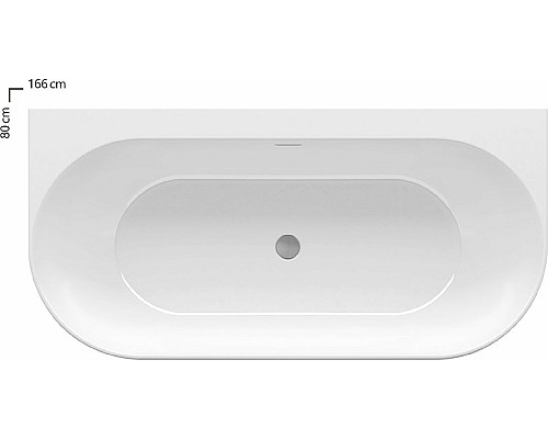 Акриловая ванна Ravak Freedom W 166x80 XC00100027 без гидромассажа Черная матовая