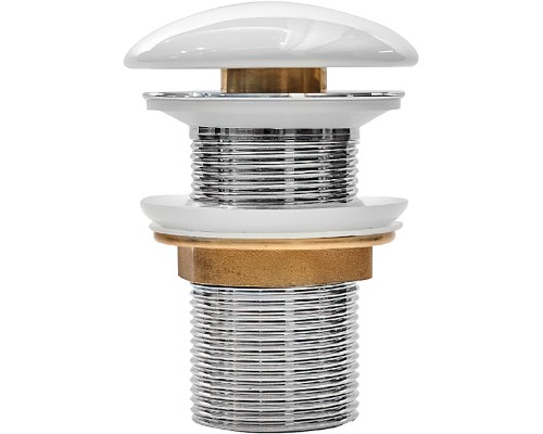 Донный клапан Iddis Optima Home OPHWS00i88 click-clack Белый глянцевый