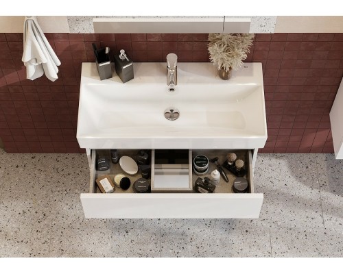 Тумба под раковину Roca Oleta 80 A857640806 подвесная Белый глянец