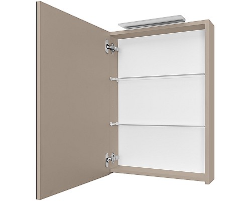 Зеркальный шкаф Roca Oleta 50 L A857643515 с подсветкой Капучино