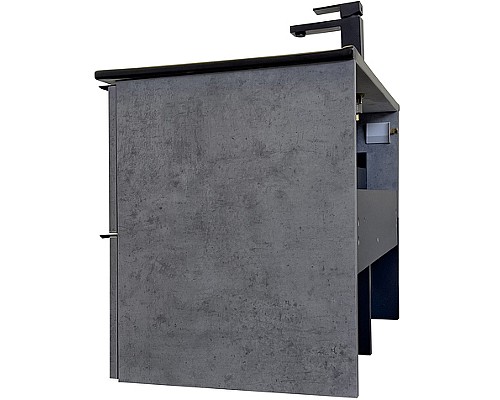 Тумба с раковиной Comforty Франкфурт 75 00-00011082 подвесная Бетон светлый