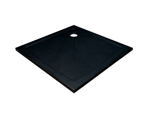 Душевой поддон из искусственного камня Ravak Perseus Pro 80х80 XA034401010BM Черный матовый