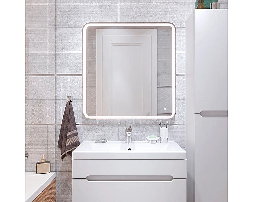 Зеркало DIWO Коломна 80 ЗЛП121 с подсветкой с сенсорным выключателем