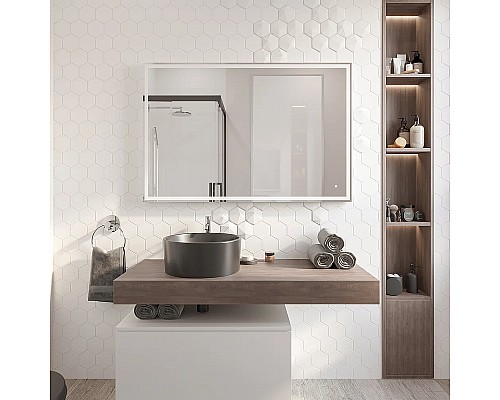 Зеркало DIWO Дмитров 120 ЗЛП119 с подсветкой с сенсорным выключателем