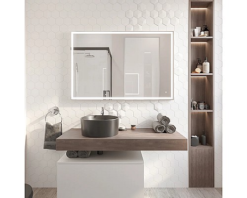 Зеркало DIWO Дмитров 120 ЗЛП119 с подсветкой с сенсорным выключателем