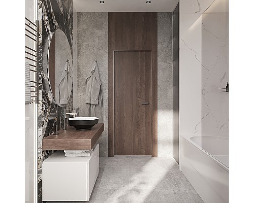 Зеркало STWORKI Мальмё 100 LED-00002462 с подсветкой с сенсорным выключателем