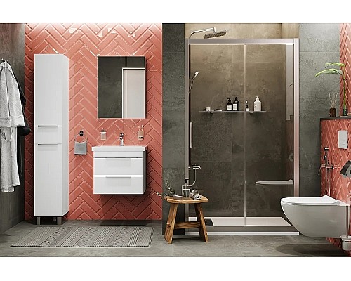 Комплект мебели для ванной STWORKI Копенгаген 60 467206 подвесной Белый