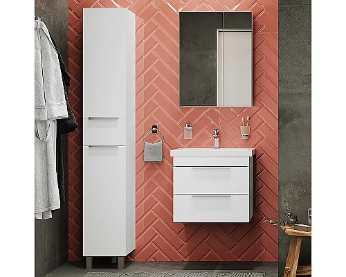 Комплект мебели для ванной STWORKI Копенгаген 60 467206 подвесной Белый