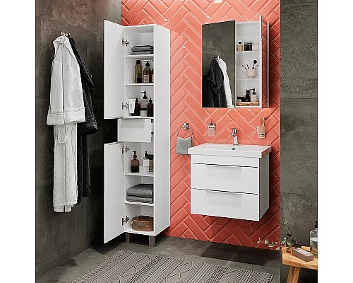 Комплект мебели для ванной STWORKI Копенгаген 60 467206 подвесной Белый