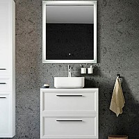 Комплект мебели для ванной STWORKI Эстерсунд 75 460012 подвесной Белый матовый Роверелла