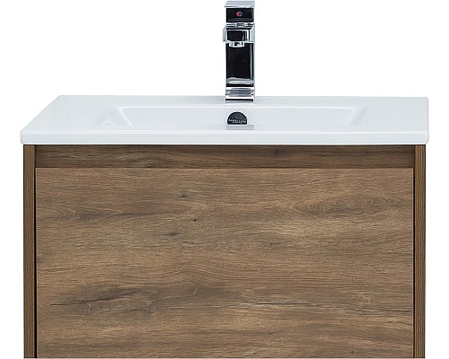 Тумба с раковиной STWORKI Карлстад 60 418855 подвесная Дуб рустикальный