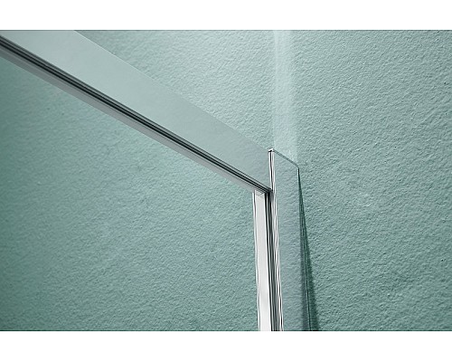 Душевая стенка Aquatek 90 AQ ARI WA 09020CH профиль Хром стекло прозрачное