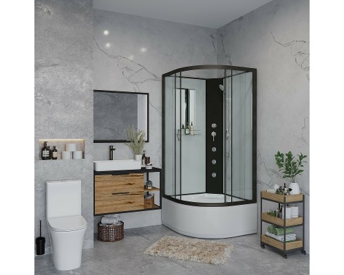 Душевая кабина Niagara Classic 100х100 NG-6709-14BKG с гидромассажем