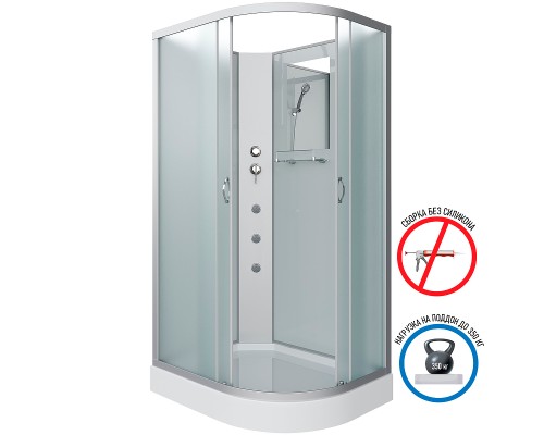 Душевая кабина Niagara Classic 120x80 L NG-3312-14LBKG с гидромассажем