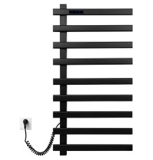 Полотенцесушитель электрический Black&White 48x92 см Черный матовый, арт