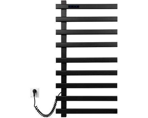 Полотенцесушитель электрический Black&White 48x92 см Черный матовый, арт