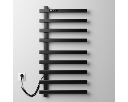 Полотенцесушитель электрический Black&White 48x92 см Черный матовый, арт