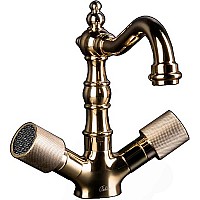 Смеситель для раковины Boheme Royal Cristal 292-Royal/CRSTblack Золото