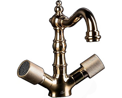 Смеситель для раковины Boheme Royal Cristal 292-Royal/CRSTblack Золото
