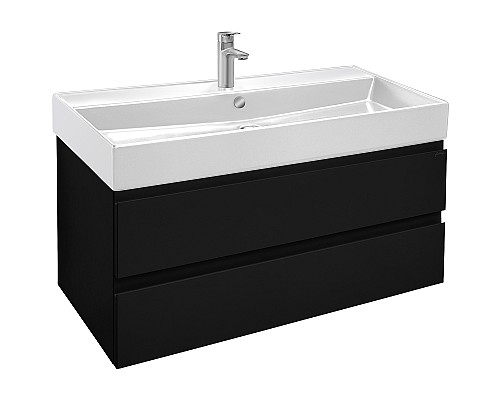 Тумба под раковину Jacob Delafon Madeleine 100 EB1318-J53 подвесная Черная матовая
