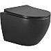 Унитаз Boheme Nero 961/2 подвесной Черный матовый без сиденья